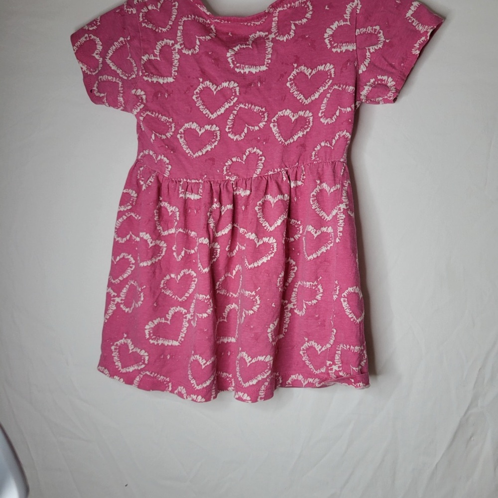 Charming Pink Heart Kids Dress